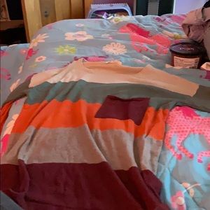 A long sleeve striped shirt